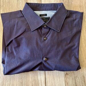 J.S. A. Bank Men's XL Geometric No Wrinkle Dress Shirt Multicolor